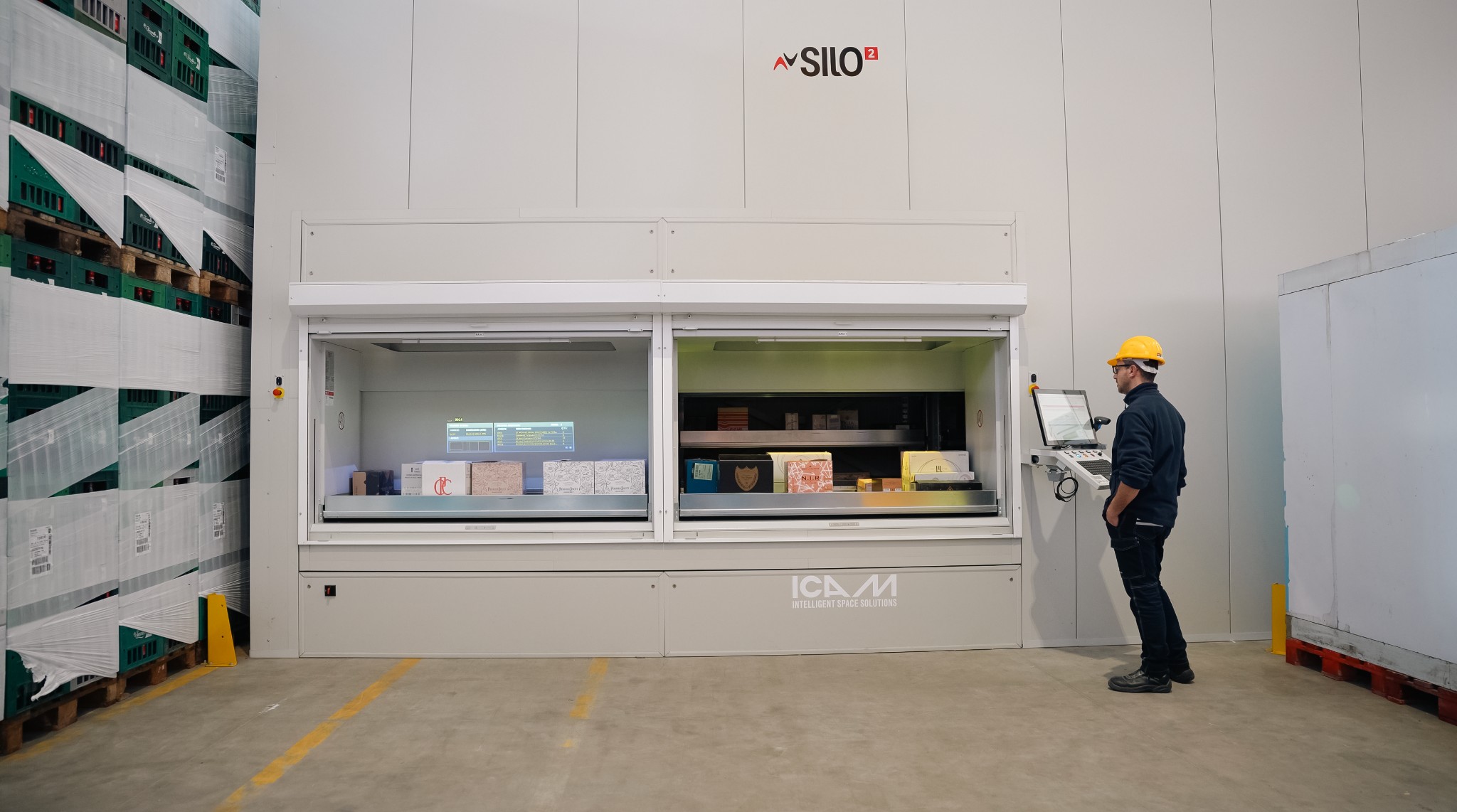 Armadio automatizzato SILO² ICAM di LP Distribuzione per la gestione dei prodotti a temperatura controllata